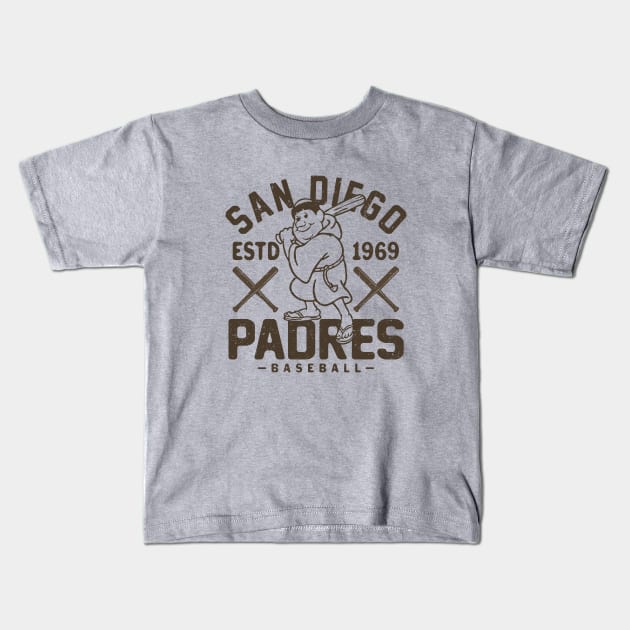 Retro San Diego Padres 1 by Buck Tee Kids T-Shirt by Buck Tee